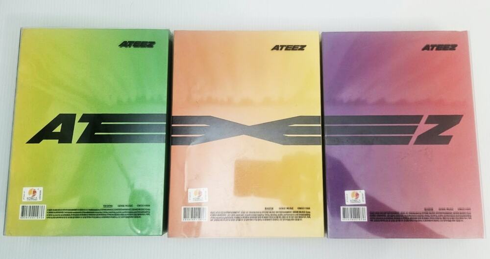 ATEEZ Zero Fever Part 1- Set of 3 CD -THANXX + INCEPTION & DIARY -No Photocard